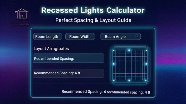 Recessed Lights Calculator Perfect Spacing & Layout Guide